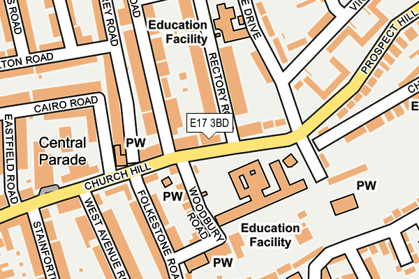 E17 3BD map - OS OpenMap – Local (Ordnance Survey)