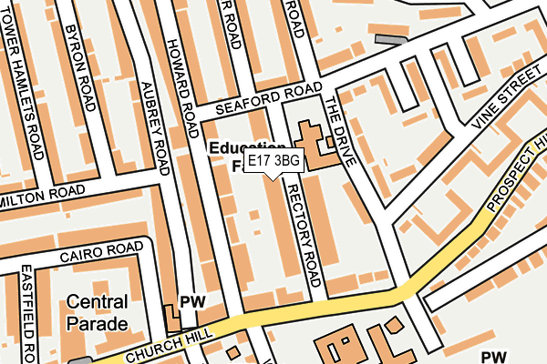 E17 3BG map - OS OpenMap – Local (Ordnance Survey)
