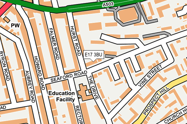 E17 3BU map - OS OpenMap – Local (Ordnance Survey)
