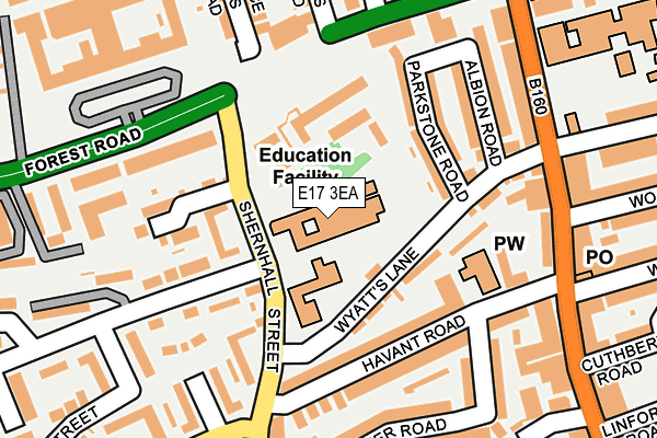 E17 3EA map - OS OpenMap – Local (Ordnance Survey)