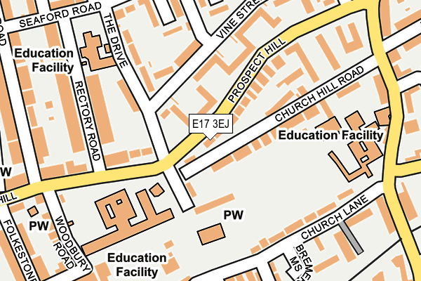 E17 3EJ map - OS OpenMap – Local (Ordnance Survey)