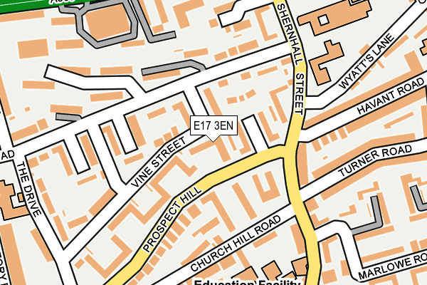 E17 3EN map - OS OpenMap – Local (Ordnance Survey)