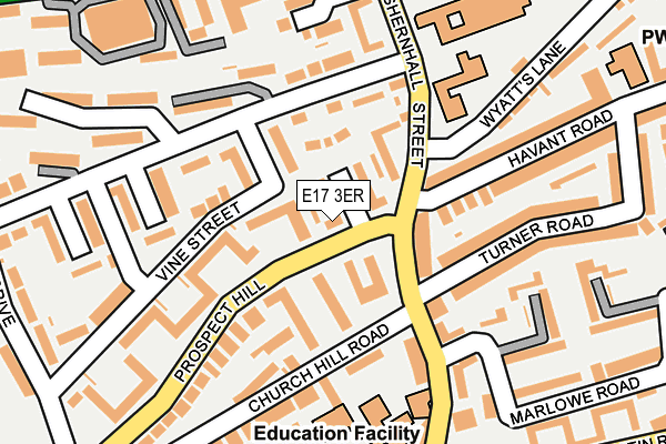 E17 3ER map - OS OpenMap – Local (Ordnance Survey)