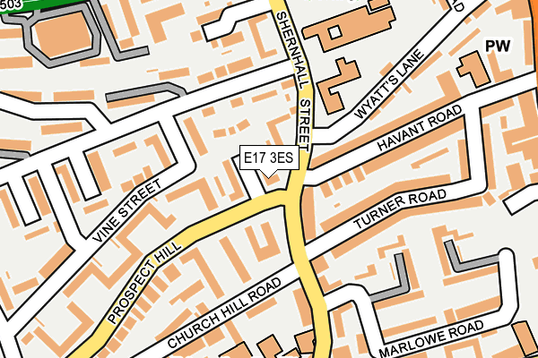 E17 3ES map - OS OpenMap – Local (Ordnance Survey)