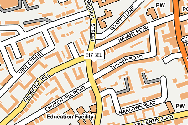 E17 3EU map - OS OpenMap – Local (Ordnance Survey)