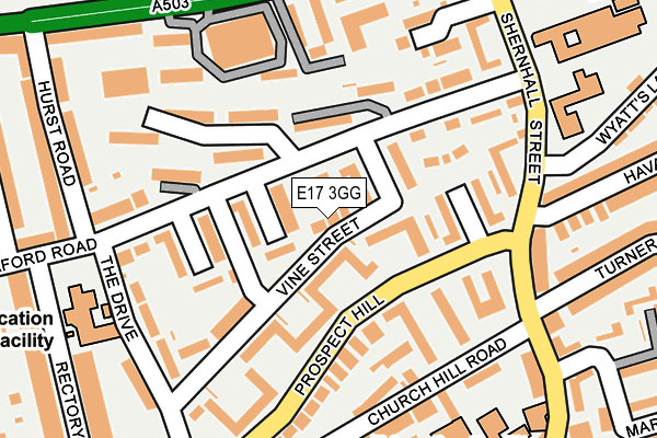 E17 3GG map - OS OpenMap – Local (Ordnance Survey)