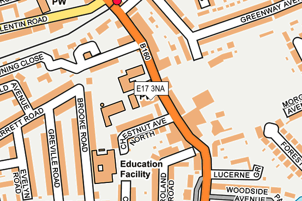 E17 3NA map - OS OpenMap – Local (Ordnance Survey)