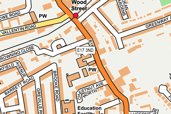 E17 3ND map - OS OpenMap – Local (Ordnance Survey)