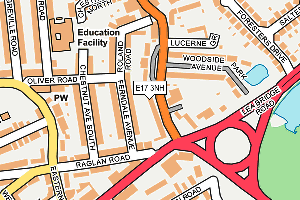 E17 3NH map - OS OpenMap – Local (Ordnance Survey)