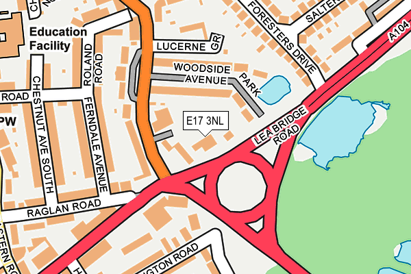E17 3NL map - OS OpenMap – Local (Ordnance Survey)