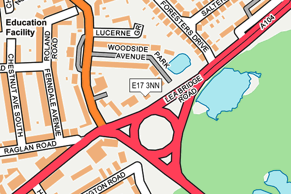 E17 3NN map - OS OpenMap – Local (Ordnance Survey)
