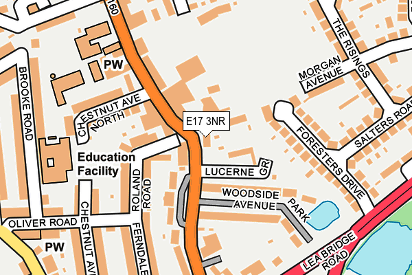 E17 3NR map - OS OpenMap – Local (Ordnance Survey)