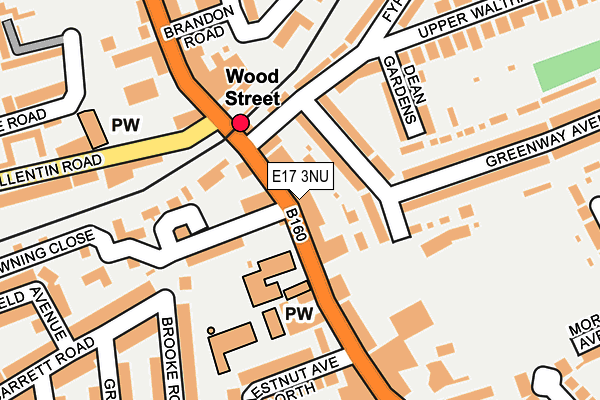E17 3NU map - OS OpenMap – Local (Ordnance Survey)