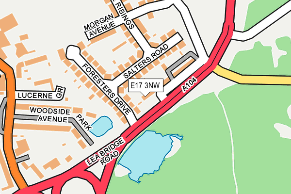 E17 3NW map - OS OpenMap – Local (Ordnance Survey)
