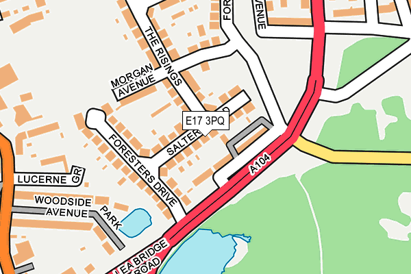 E17 3PQ map - OS OpenMap – Local (Ordnance Survey)