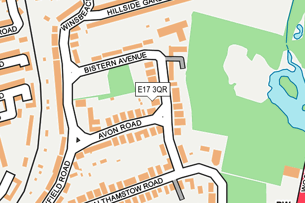 E17 3QR map - OS OpenMap – Local (Ordnance Survey)