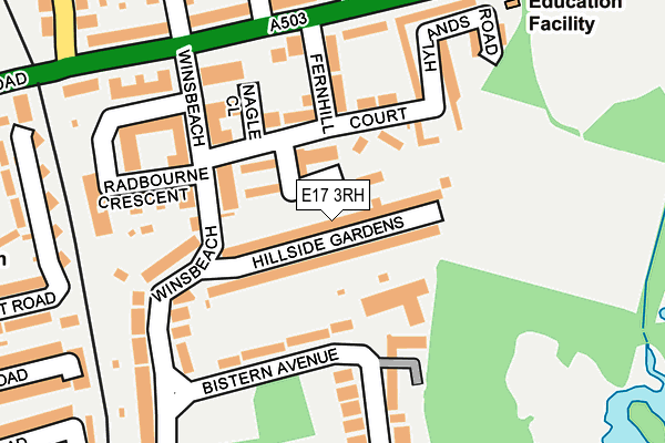 E17 3RH map - OS OpenMap – Local (Ordnance Survey)