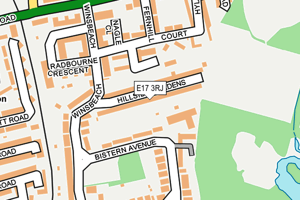 E17 3RJ map - OS OpenMap – Local (Ordnance Survey)