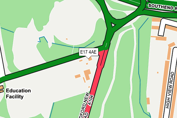 E17 4AE map - OS OpenMap – Local (Ordnance Survey)