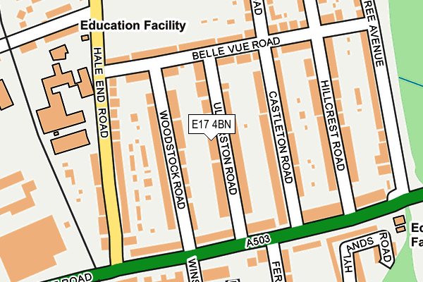 E17 4BN map - OS OpenMap – Local (Ordnance Survey)