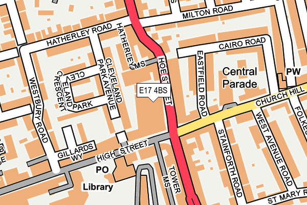 E17 4BS map - OS OpenMap – Local (Ordnance Survey)