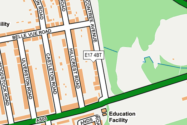 E17 4BT map - OS OpenMap – Local (Ordnance Survey)