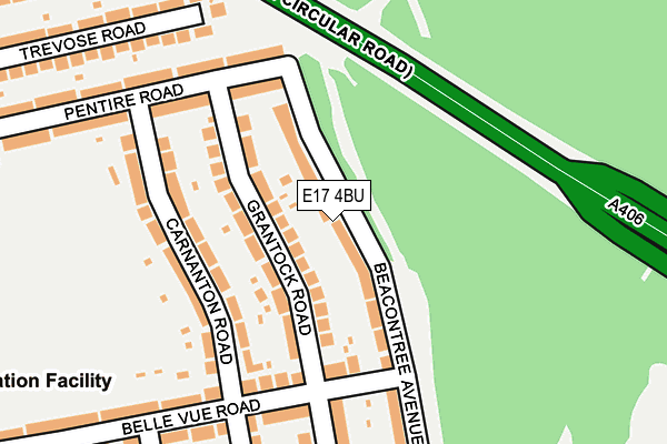 E17 4BU map - OS OpenMap – Local (Ordnance Survey)