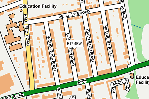 E17 4BW map - OS OpenMap – Local (Ordnance Survey)