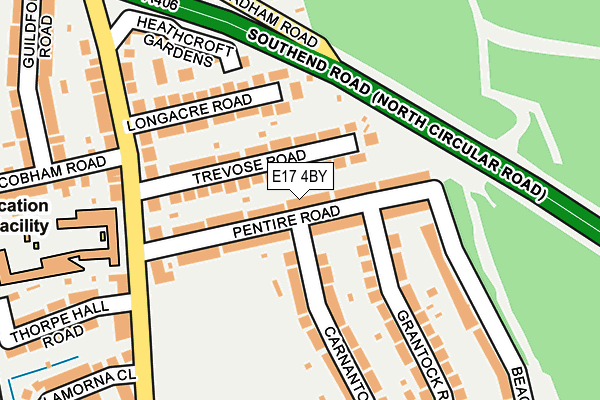 E17 4BY map - OS OpenMap – Local (Ordnance Survey)