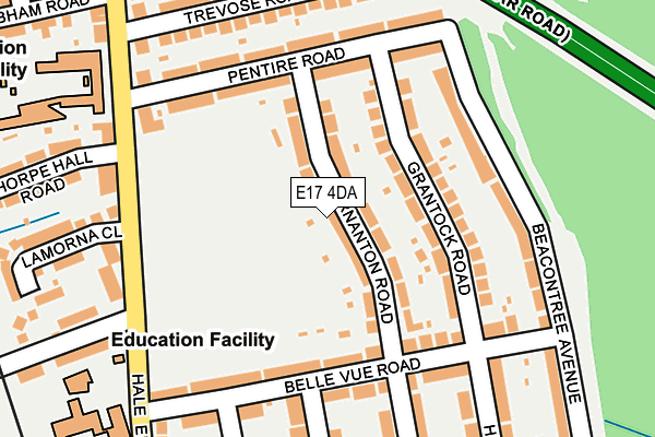 E17 4DA map - OS OpenMap – Local (Ordnance Survey)