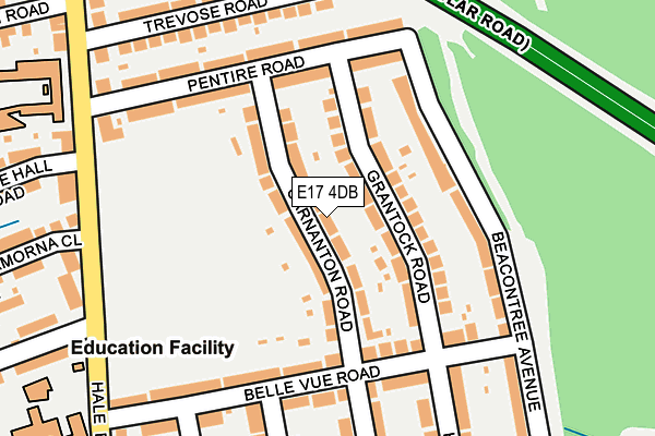 E17 4DB map - OS OpenMap – Local (Ordnance Survey)