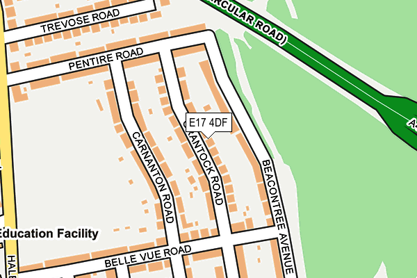 E17 4DF map - OS OpenMap – Local (Ordnance Survey)
