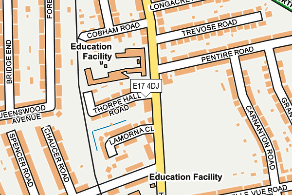 E17 4DJ map - OS OpenMap – Local (Ordnance Survey)