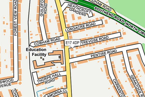 E17 4DP map - OS OpenMap – Local (Ordnance Survey)