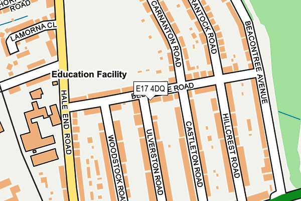 E17 4DQ map - OS OpenMap – Local (Ordnance Survey)