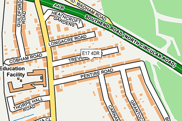 E17 4DR map - OS OpenMap – Local (Ordnance Survey)