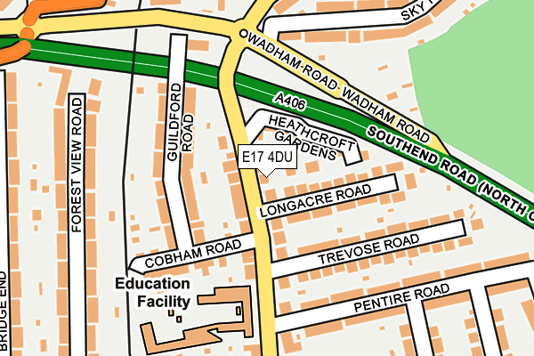 E17 4DU map - OS OpenMap – Local (Ordnance Survey)