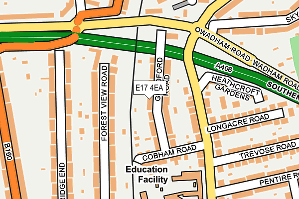 E17 4EA map - OS OpenMap – Local (Ordnance Survey)