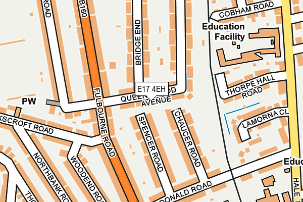 E17 4EH map - OS OpenMap – Local (Ordnance Survey)
