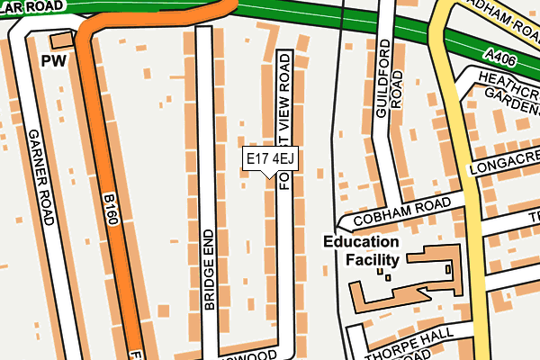 E17 4EJ map - OS OpenMap – Local (Ordnance Survey)