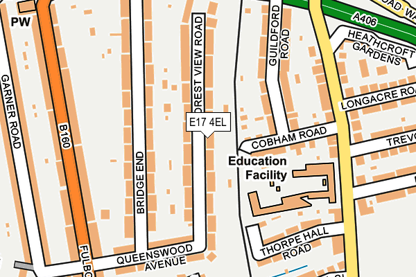 E17 4EL map - OS OpenMap – Local (Ordnance Survey)