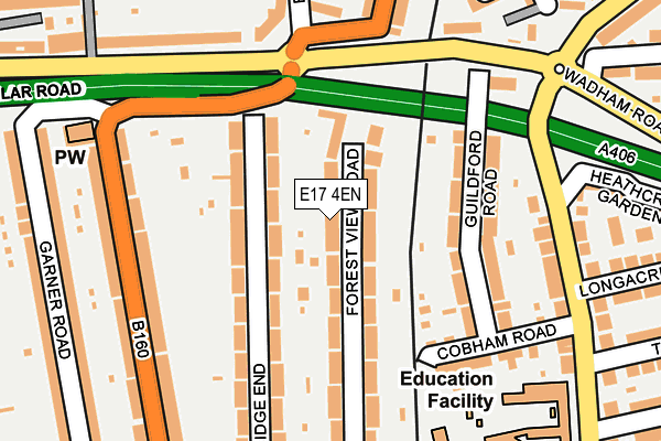 E17 4EN map - OS OpenMap – Local (Ordnance Survey)