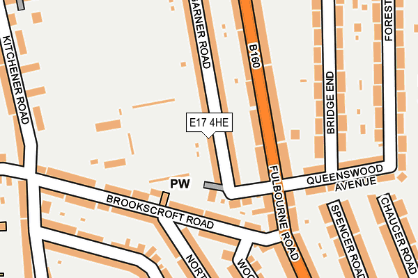 E17 4HE map - OS OpenMap – Local (Ordnance Survey)