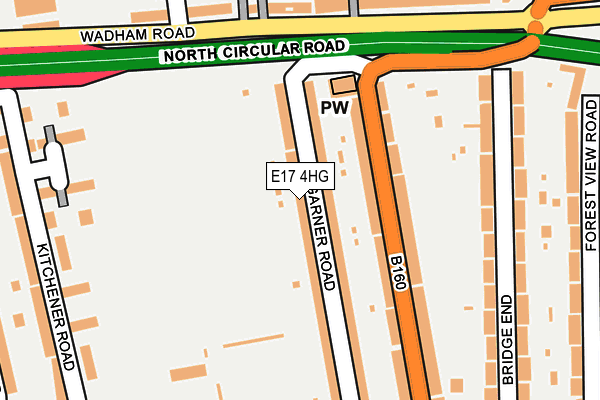 E17 4HG map - OS OpenMap – Local (Ordnance Survey)