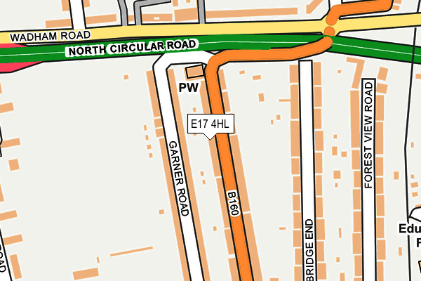E17 4HL map - OS OpenMap – Local (Ordnance Survey)