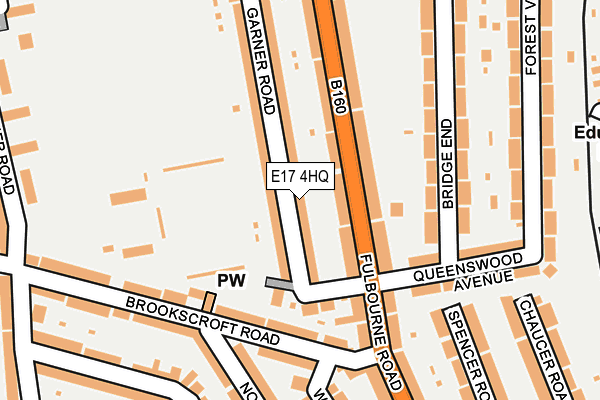 E17 4HQ map - OS OpenMap – Local (Ordnance Survey)