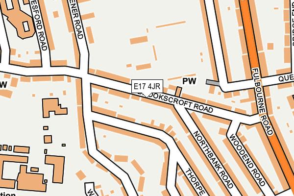 E17 4JR map - OS OpenMap – Local (Ordnance Survey)