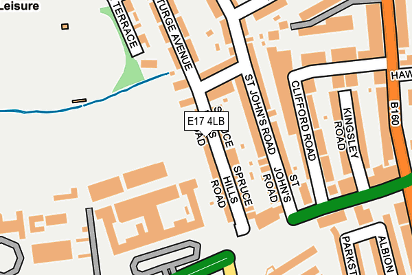 E17 4LB map - OS OpenMap – Local (Ordnance Survey)