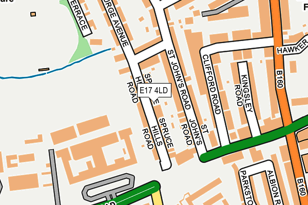 E17 4LD map - OS OpenMap – Local (Ordnance Survey)
