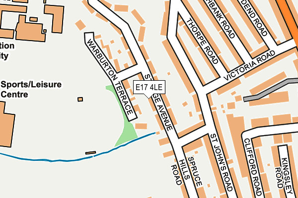 E17 4LE map - OS OpenMap – Local (Ordnance Survey)